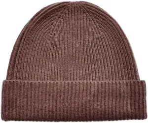 Pure Cashmere Fisherman Ribbed Beanie Hat Skull Cap for Women Men Unisex in 3ply Yarns, Made by Prime Cashmere Yarns