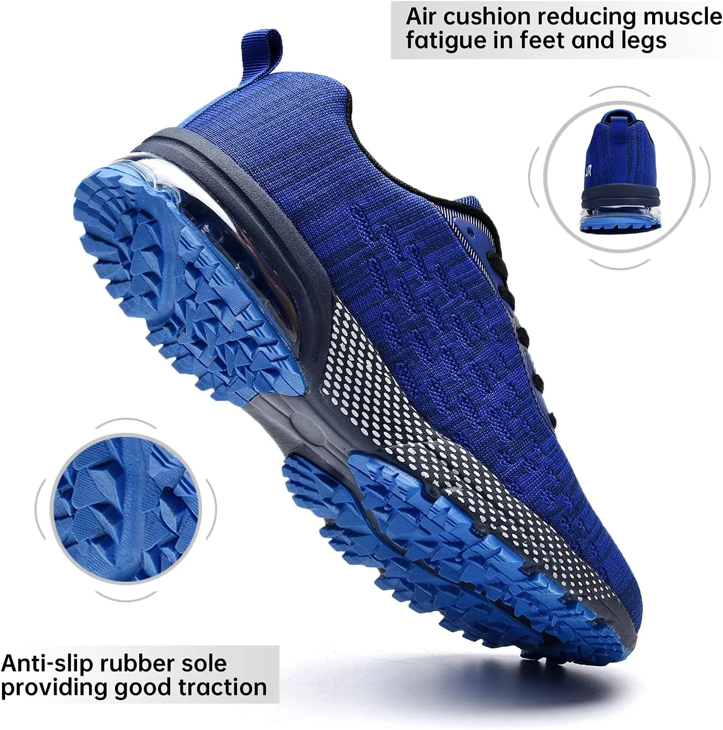 QAUPPE Mens Air Running Shoes Athletic Trail Tennis Sneaker (US7-12.5 D(M)