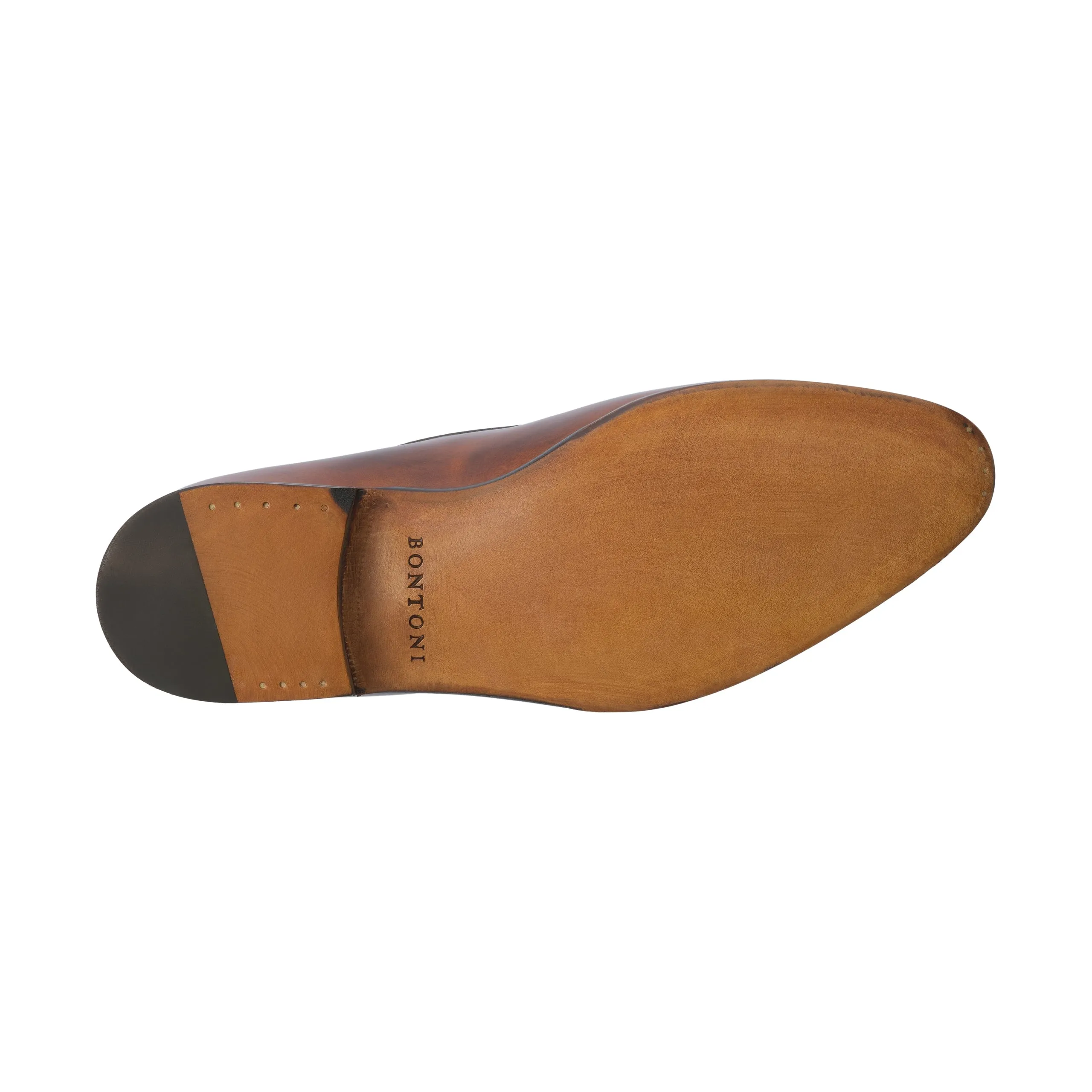 "Magnifico Reverse" Loafer with Tassels in Whisky