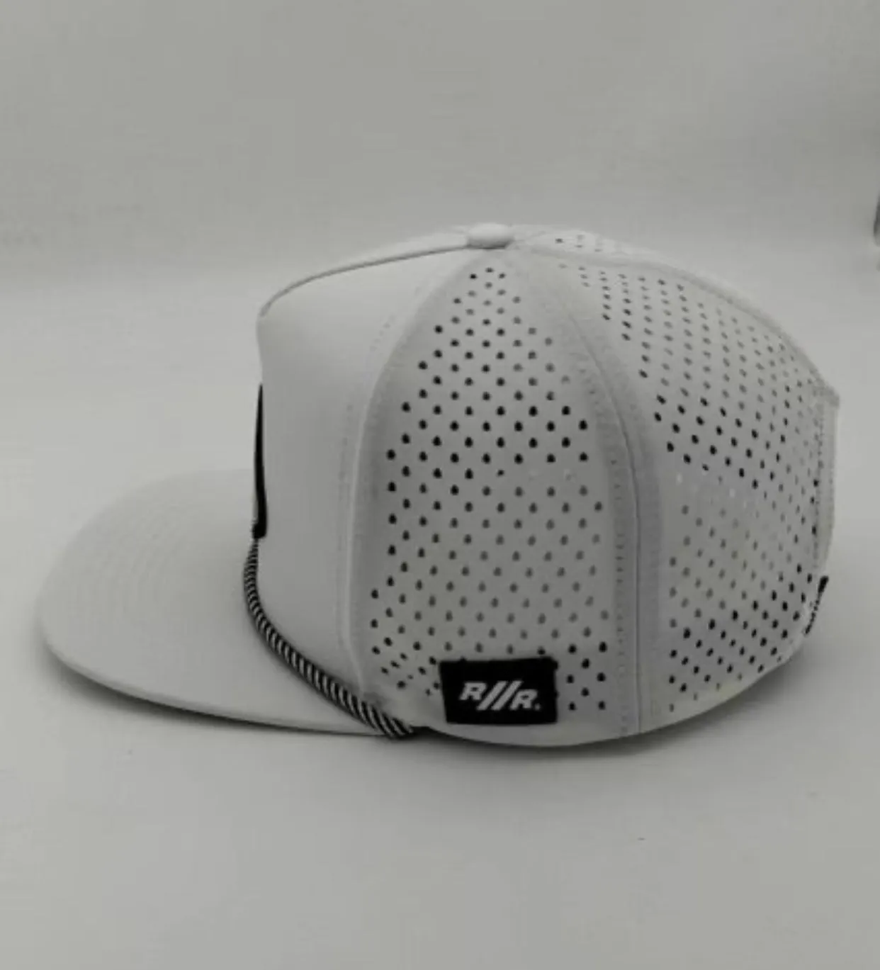 RACE // READY White Flat Bill Hat