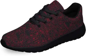 Reamson Women Men Sneaker Barbecue Grill Line Shoes Black Size 6