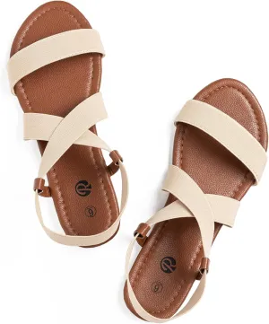Rekayla Flat Elastic Sandals for Women