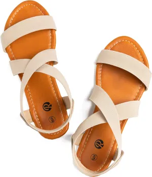 Rekayla Flat Elastic Sandals for Women