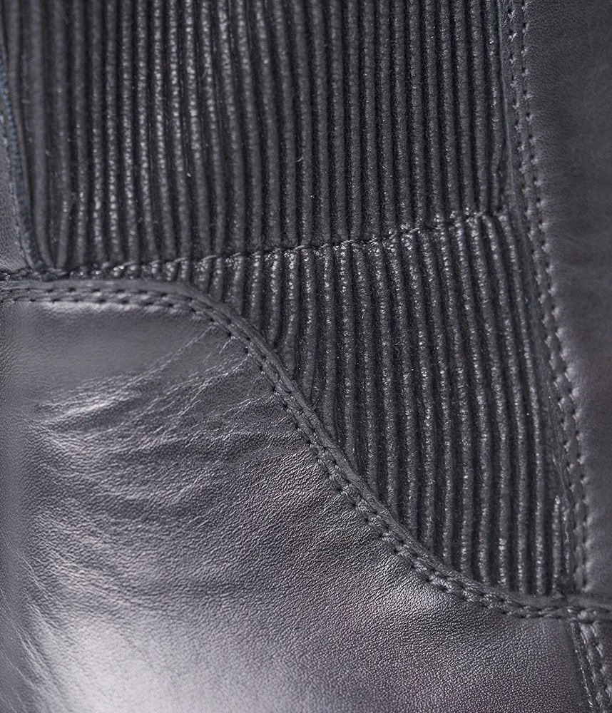Remonte Classic Black Leather Long Boots