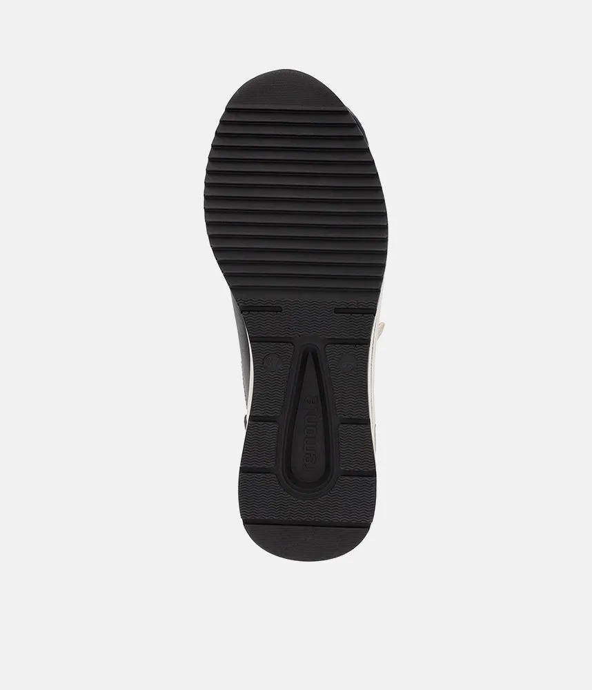 Remonte Sporty Black Wedge Sneakers