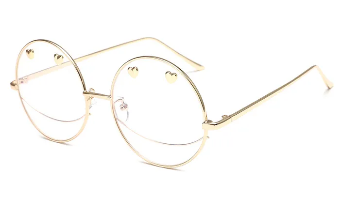 Retro round sunglasses exaggerated styling glasses