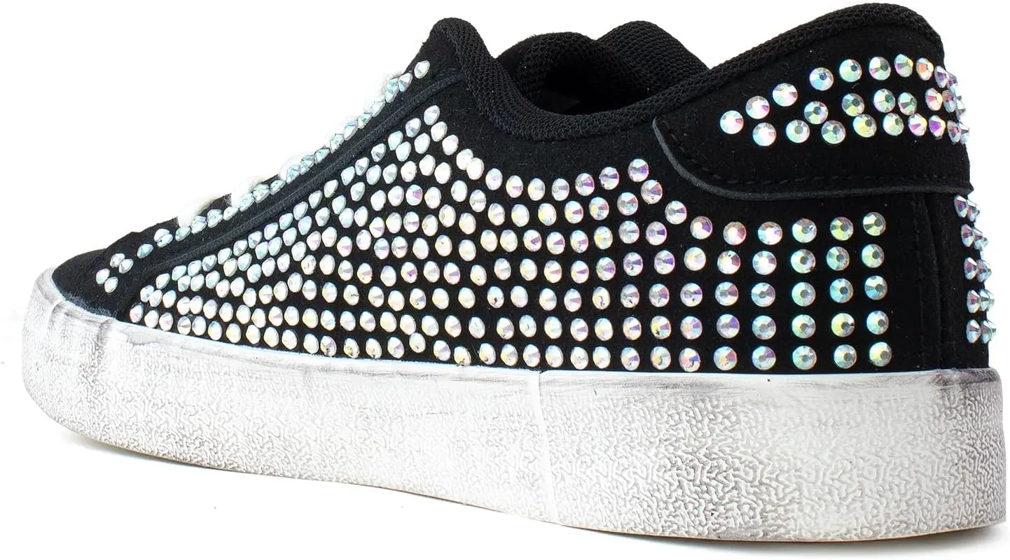 RF ROOM OF FASHION Women's Casual Low Top Trendy Fashion Star Sneakers Flats