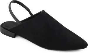 RF ROOM OF FASHION Women's Pointed Toe Slingback Low Block Heel Mule Pumps