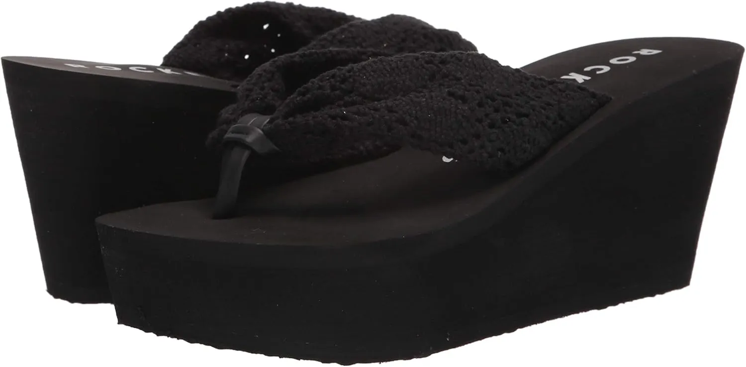 Rocket Dog Women's Dock Crochet Cotton Wedge Sandal