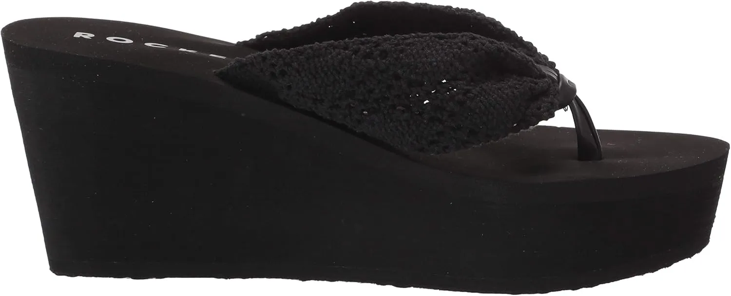 Rocket Dog Women's Dock Crochet Cotton Wedge Sandal