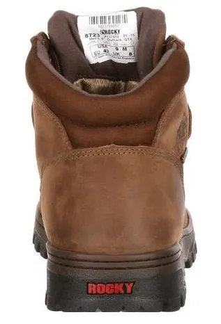 Rocky Brand Light Brown Outback Men's Gore-Tex Waterproof Hiker Boot FQ0008723