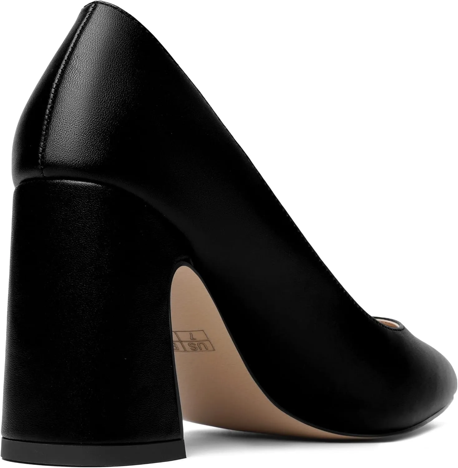 ROSERWISH Womens Sexy Elegant Pointed Toe Slip On Matte Wedding Block High Heel Pumps Dressy Shoes 3.5 Inch