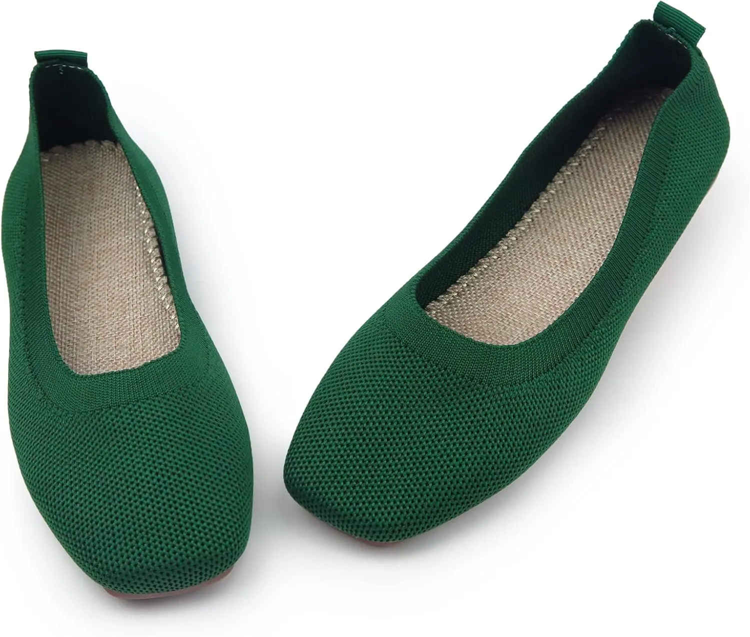 RVROVIC Women Flat Shoes Knitted Lightweight Slip-on Loafers Breathabel Soft Comfortable Ballet Flats