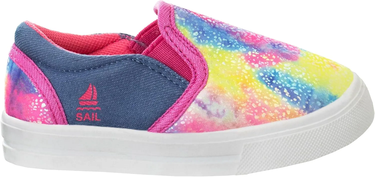 Sail Girl's Slip on Light-Weight Breathable Walking Sneakers