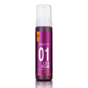 SALERM - Straight Hair Foam - Pro Line Liss Foam 01-200 ml - Eases and Improves Straightening Results - Anti-Frizz - Light Hold - Heat Protector - Treats and Repairs Hair