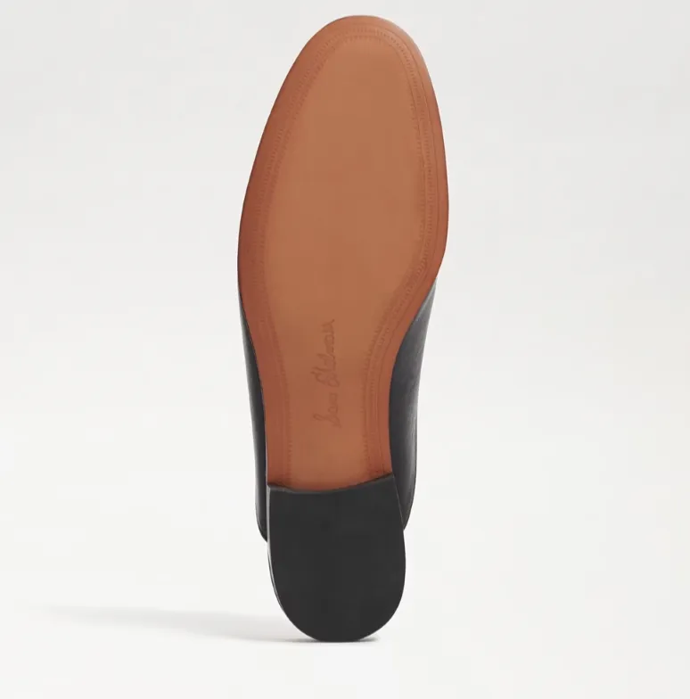 SAM EDELMAN Linnie Bit Black Leather Women Mule