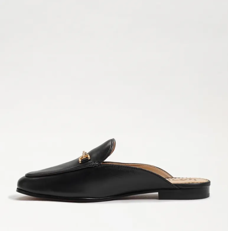SAM EDELMAN Linnie Bit Black Leather Women Mule