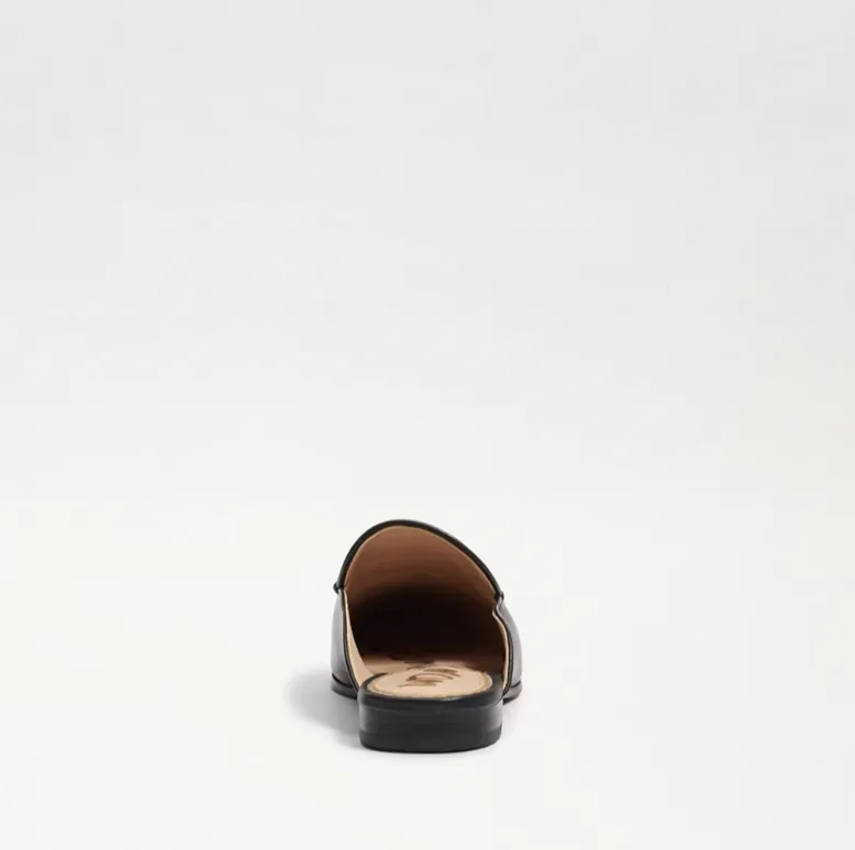 SAM EDELMAN Linnie Bit Black Leather Women Mule