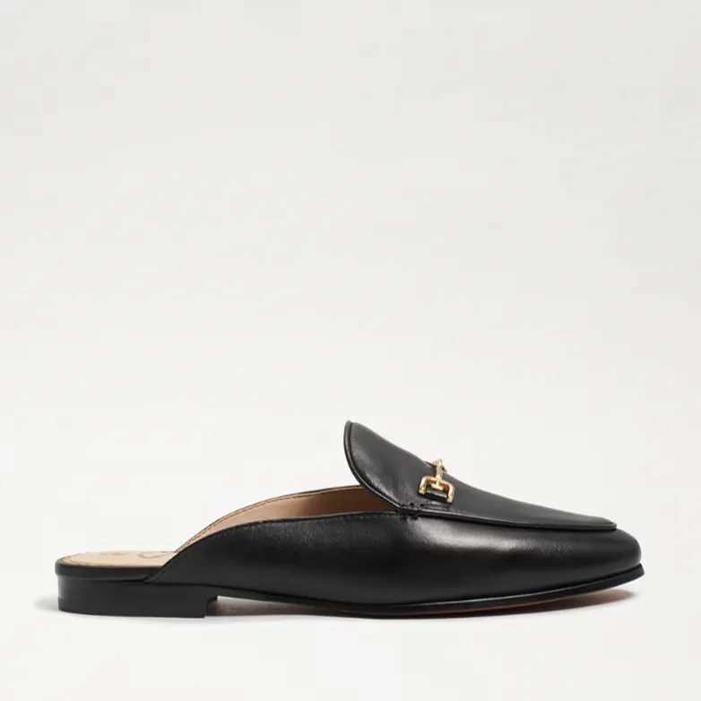 SAM EDELMAN Linnie Bit Black Leather Women Mule