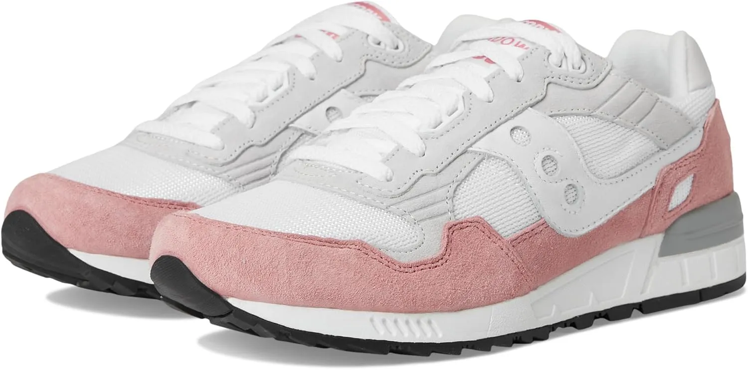 Saucony Unisex Shadow 5000 Sneaker, White/Salmon, 11 US Men