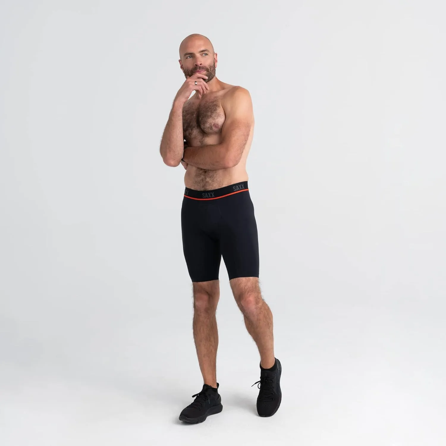 SAXX Underwear Co. Men's Underwear with Pouch Kinetic Light-Compression Mesh Long Leg
