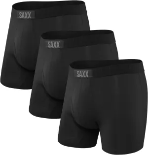 SAXX Underwear Co. Men's Underwear with Pouch Ultra Super Soft Boxer Brief Fly 3Pk