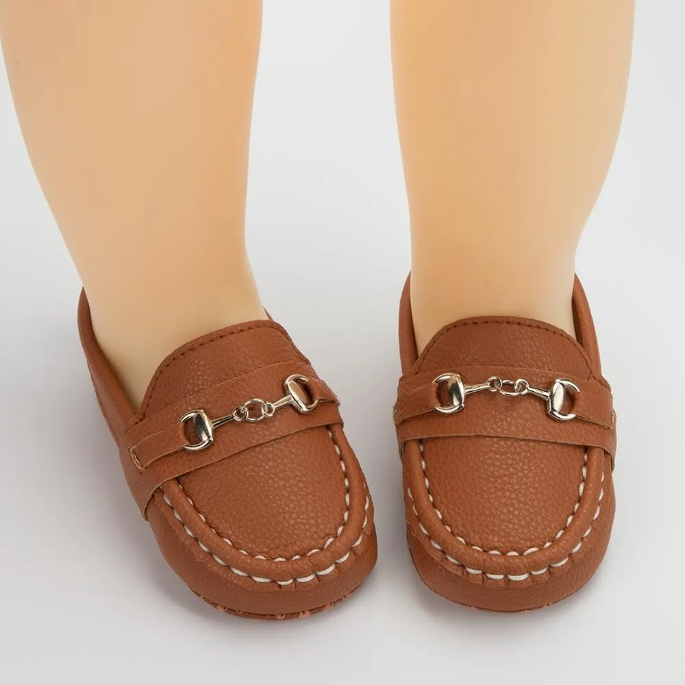 Sekantrol Baby Girls Boys Shoes,Infant Toddler Soft Sole Non Slip Flat Lazy Cute Loafers,Unisex Casual Oxford Dress Shoes