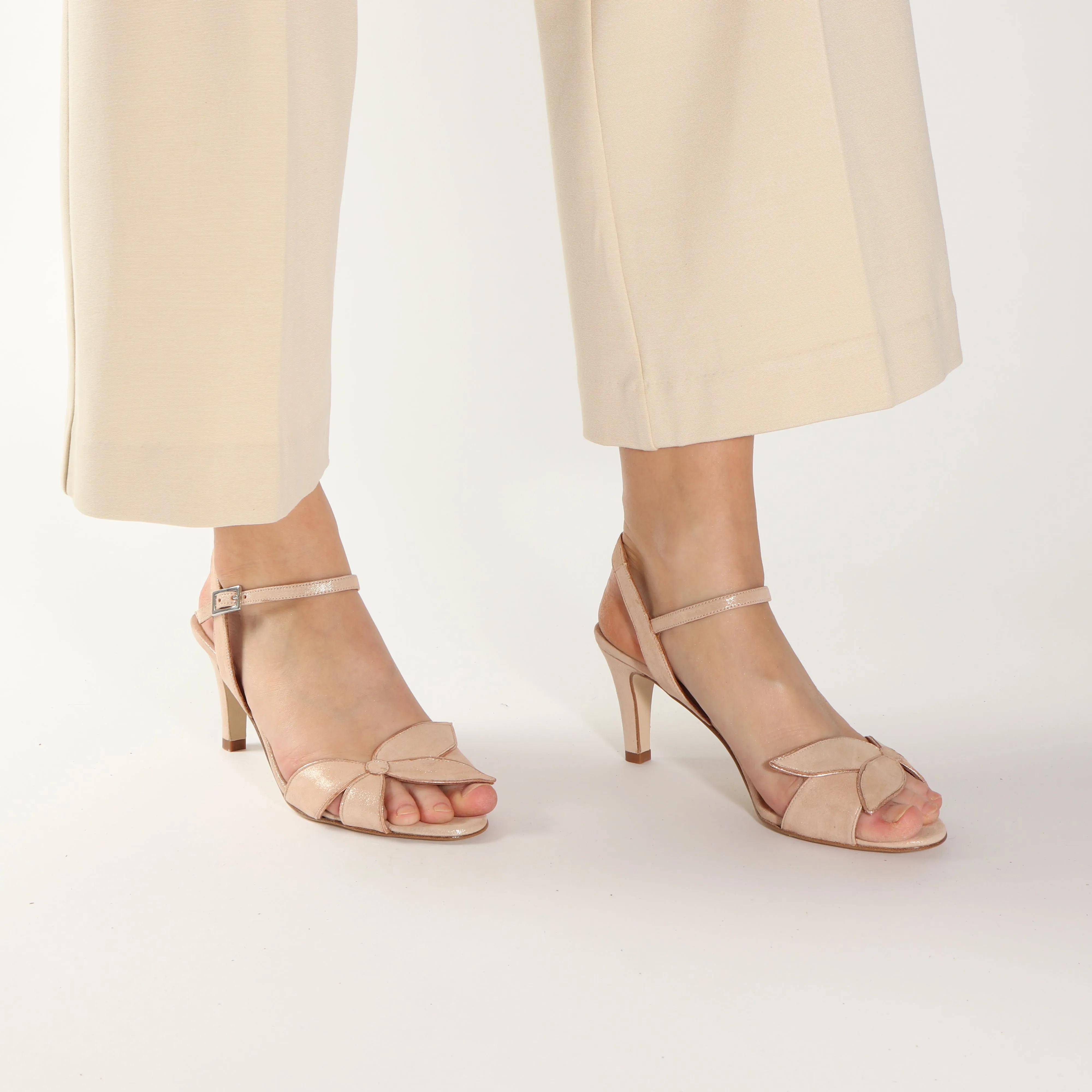 Selena Suede Glitter Pale - last pair 39