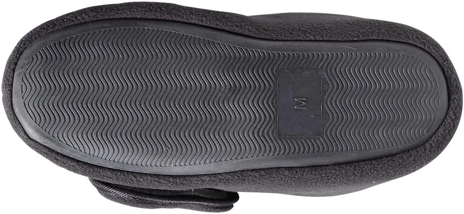 Silvert's Adaptive Clothing & Footwear Men’s & Women’s Extra Wide Soft Fleece Diabetic Bootie Slippers for Seniors