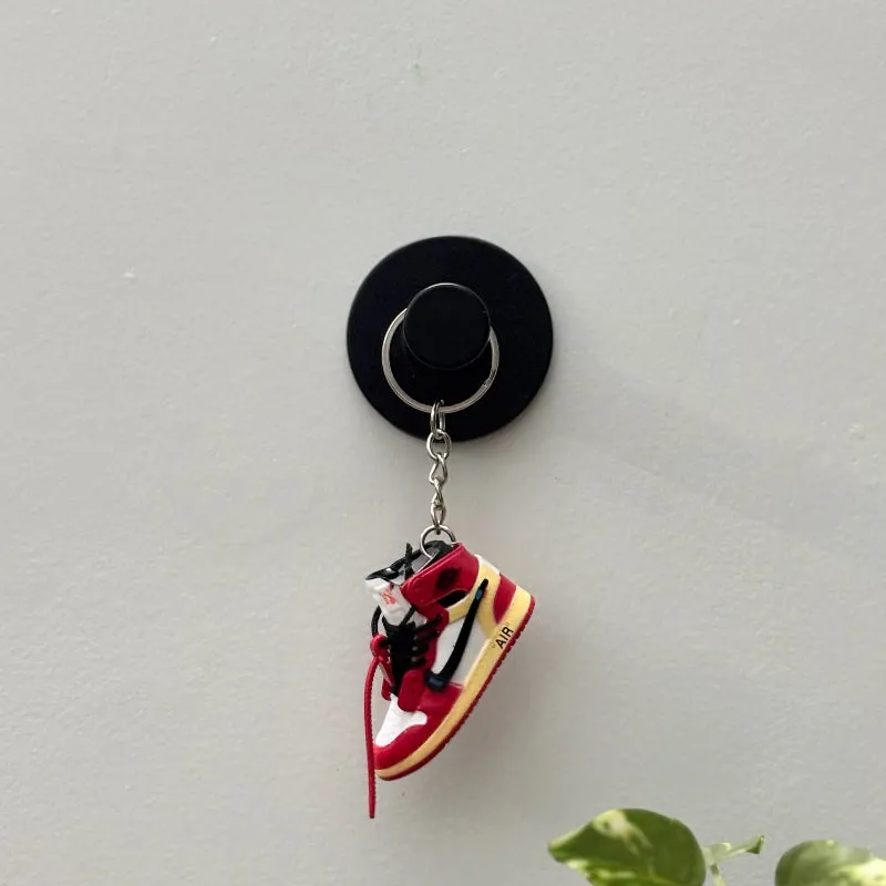 Single Sneaker Keychain - AJ1 Chicago Off-White High With Box
