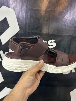 SK - Sandal - D4 - Brown White
