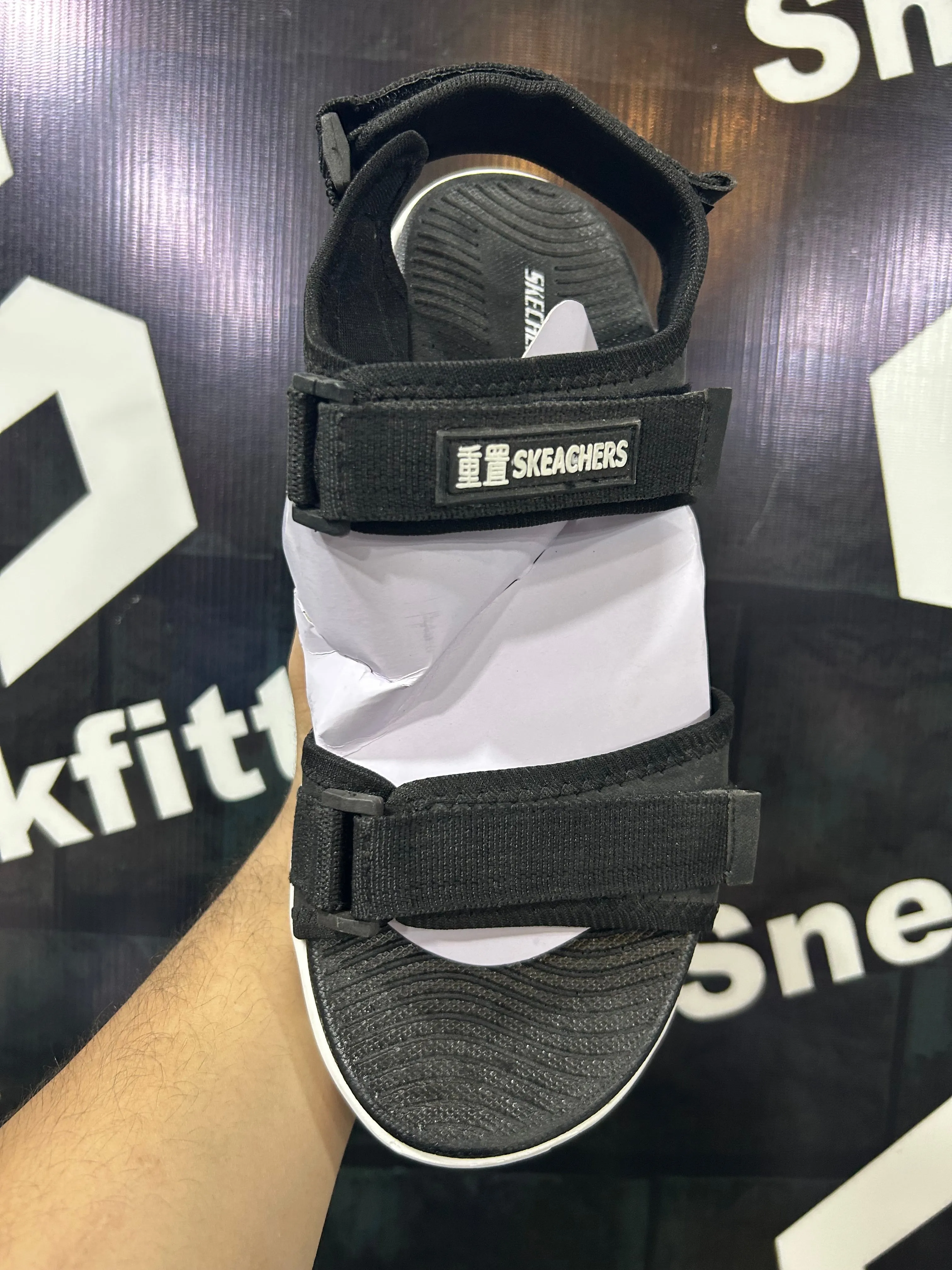 SK - Sandal - D5 - Black White