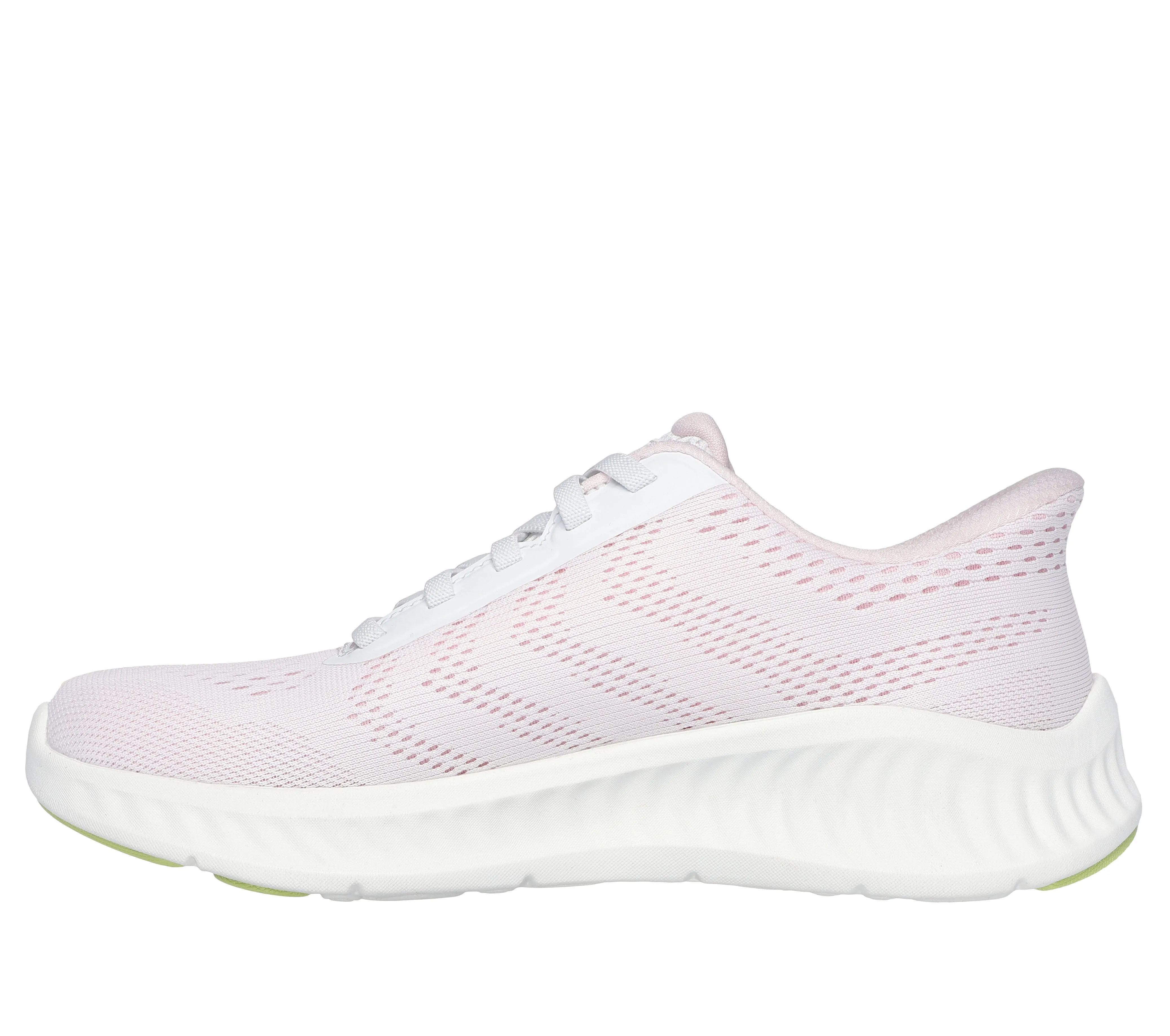 SKECHERS - 125643 GO WALK NOW-KHLOE SLIP-IN MESH BUNGEE TRAINER - PINK