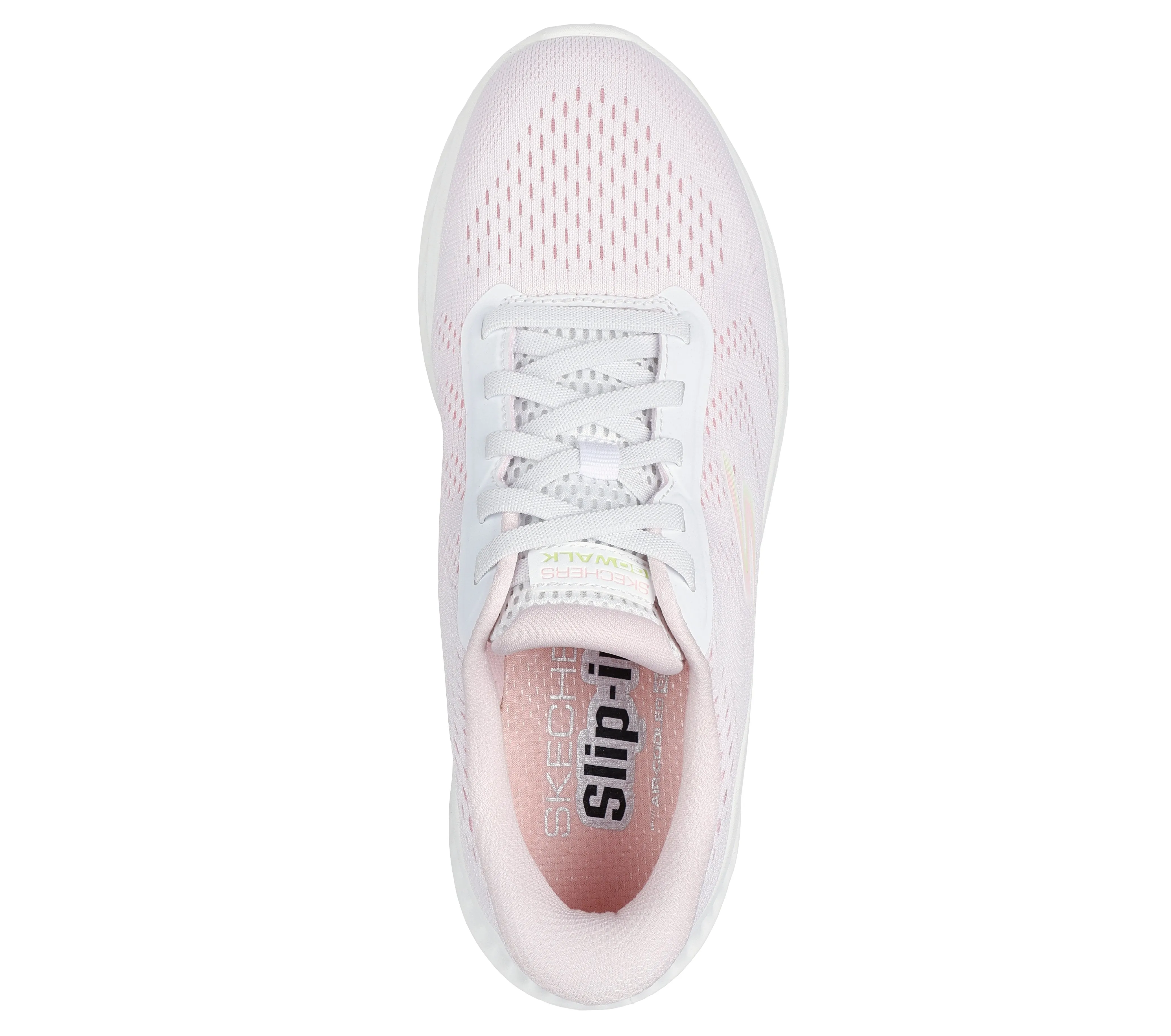 SKECHERS - 125643 GO WALK NOW-KHLOE SLIP-IN MESH BUNGEE TRAINER - PINK