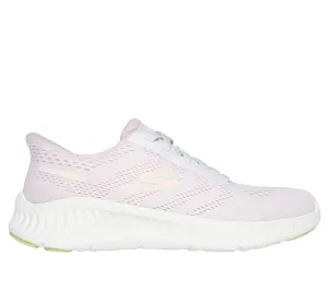 SKECHERS - 125643 GO WALK NOW-KHLOE SLIP-IN MESH BUNGEE TRAINER - PINK