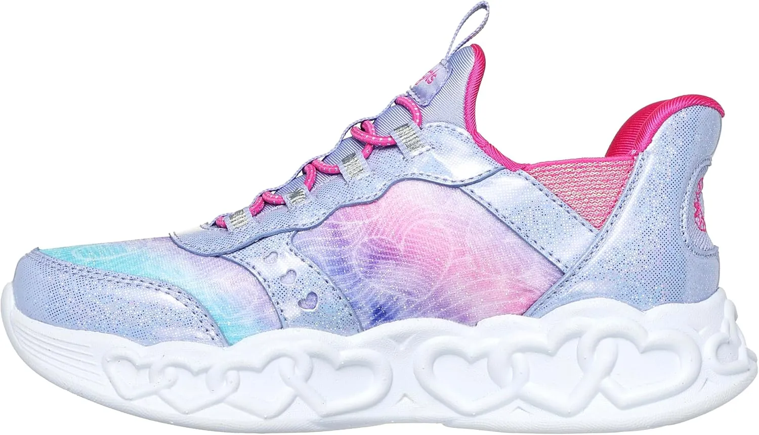 Skechers Girls' Infinite Heart Lights eternal Shimmer