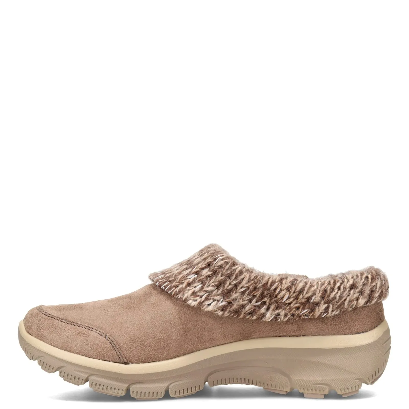 Skechers Women's Easy Going-Good Duo Mule, Taupe, 7.5