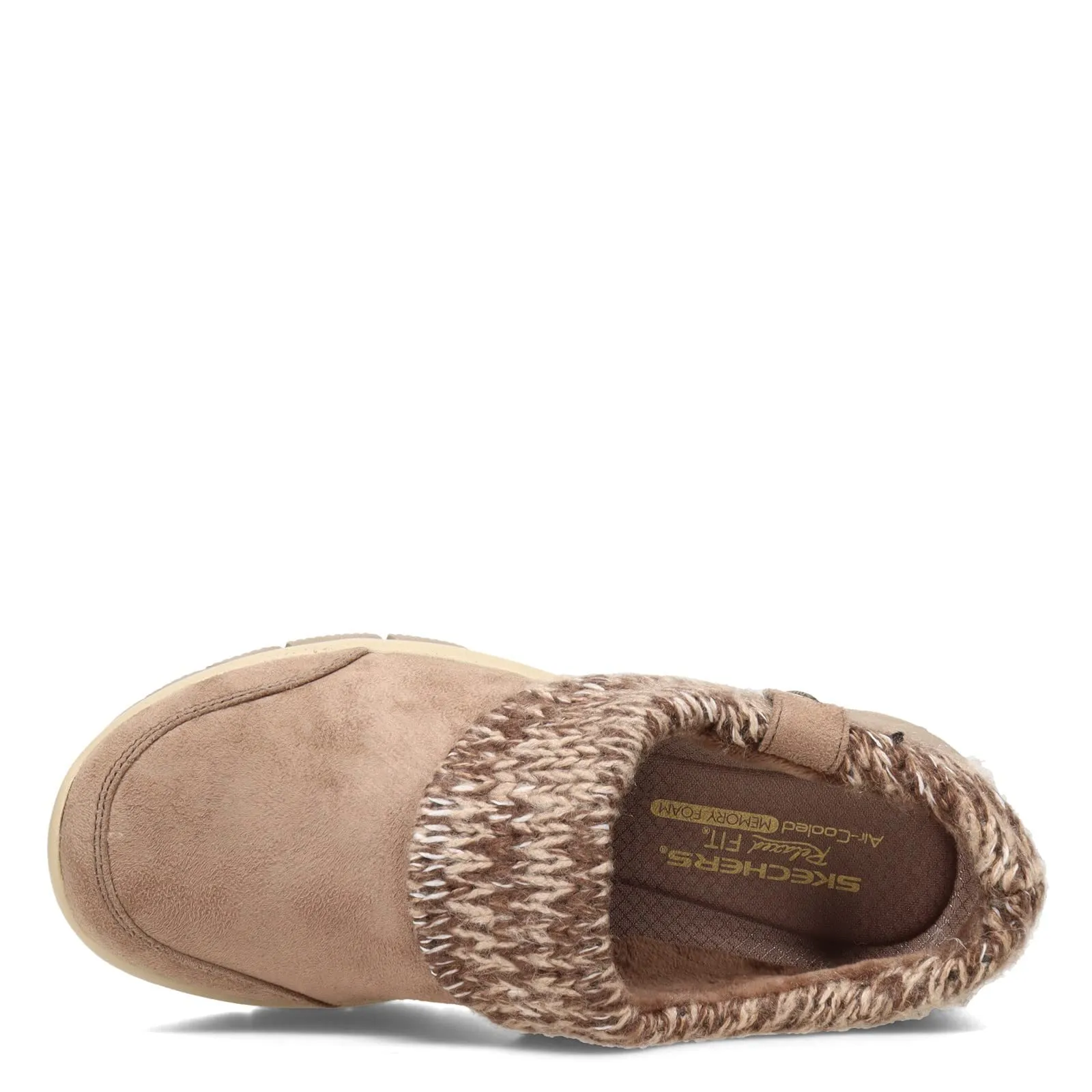 Skechers Women's Easy Going-Good Duo Mule, Taupe, 7.5