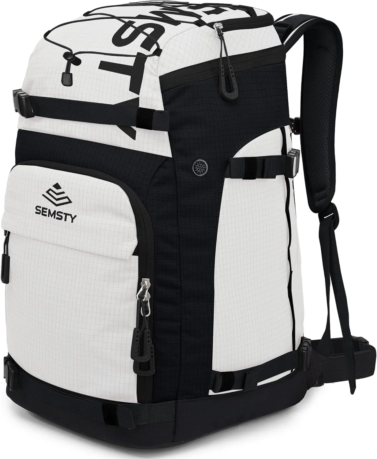 Ski Boot Bag, 55L Waterproof Ski and Snowboard Boots Travel Backpack for Skis, Snowboard, Ski Helmet, & Accessories
