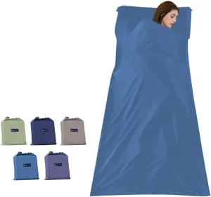 Sleeping Bag Liners Lightweight Travel Camping Sheet Sleep Bag Liner Adults Lightweight Warm Weather Hotel Compact Portable Sleeping Sack Indoor Outdoor Hostels Traveling Backpacking Hiking Blankets