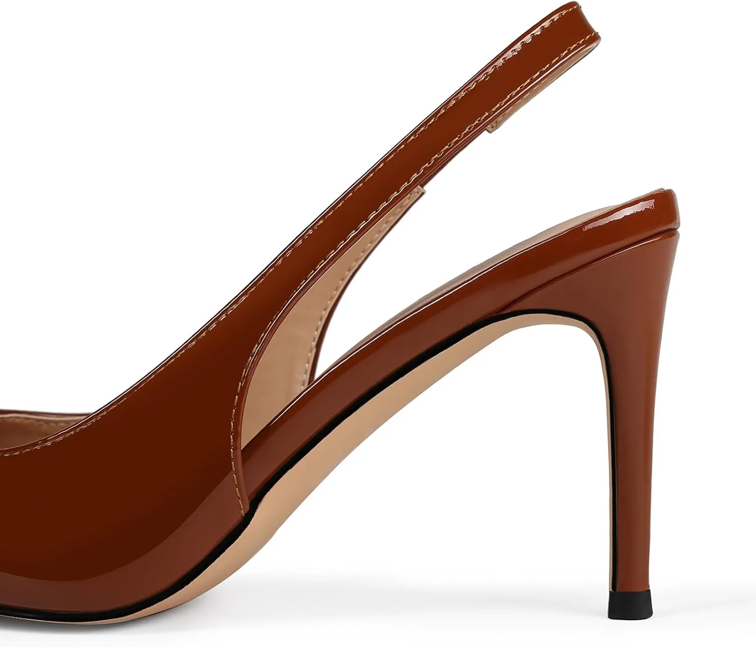 Slingback Heels for Women Pointed Closed Toe Stiletto Pumps Slip-On Dress Shoes Elegant Comfortable Women's Heels for Party Wedding
