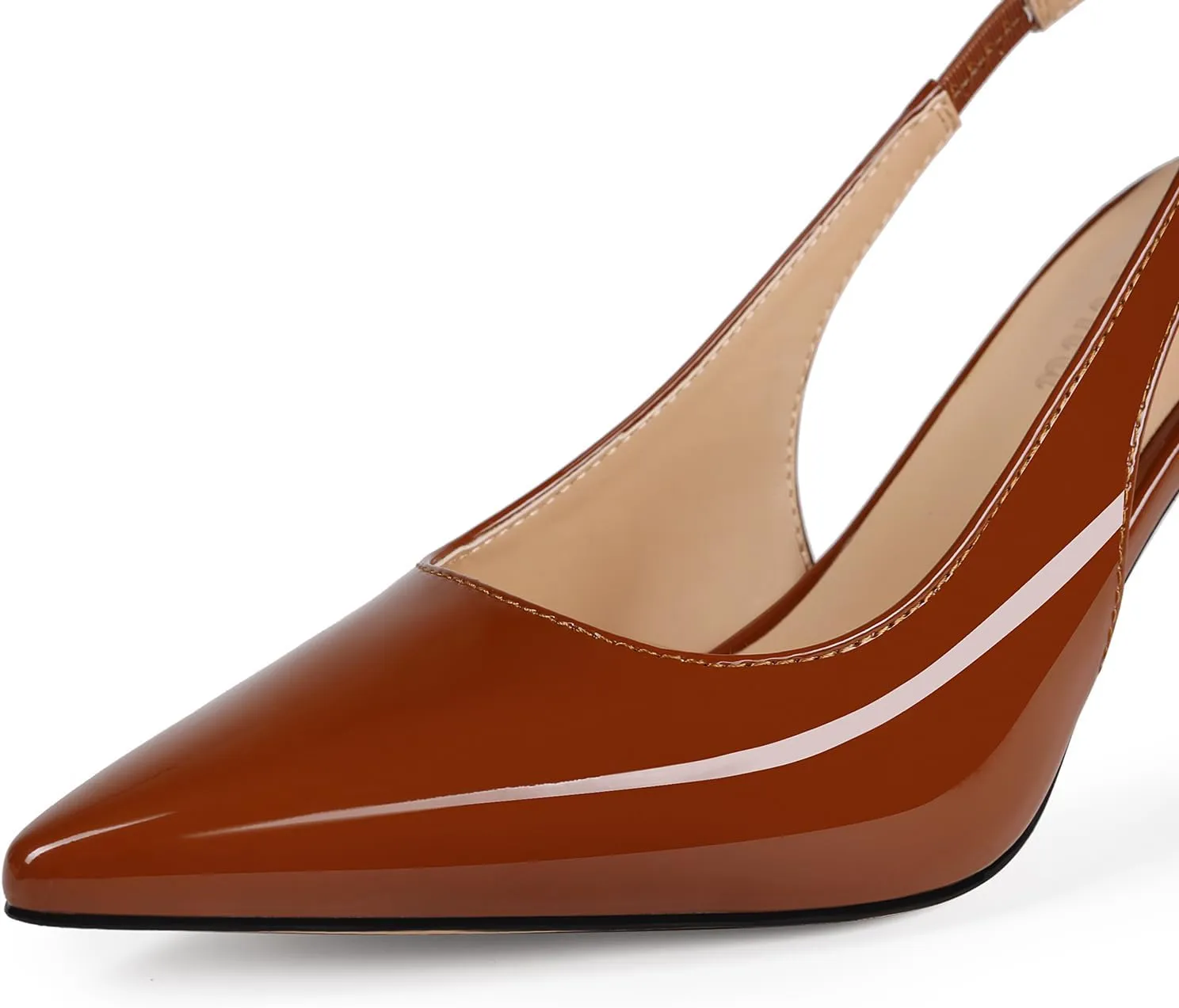Slingback Heels for Women Pointed Closed Toe Stiletto Pumps Slip-On Dress Shoes Elegant Comfortable Women's Heels for Party Wedding