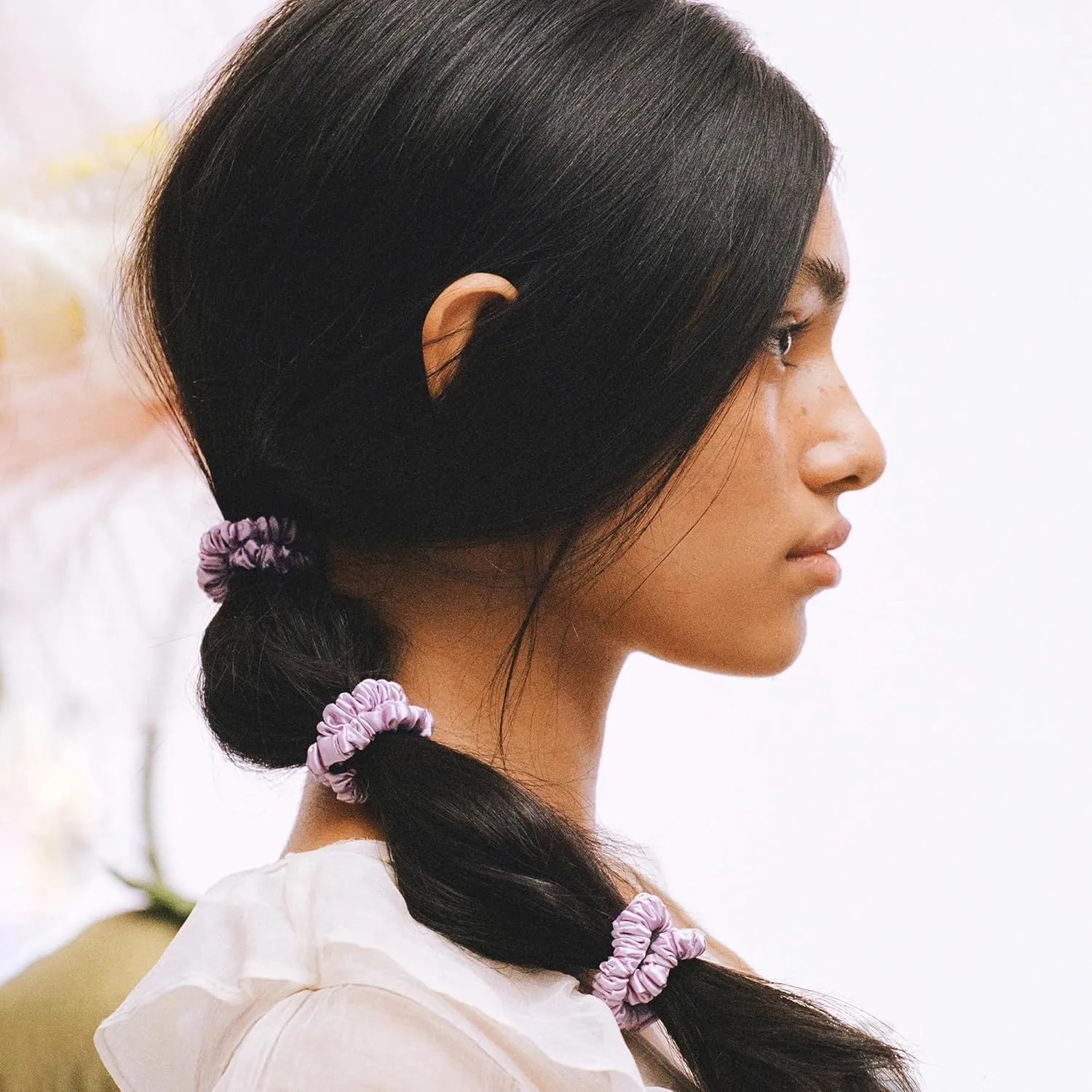 SLIP Amazon Exclusive Skinny Scrunchies: Anti-Crease, Anti-Breakage Slipsilk™ Design Protects Delicate Hair | Includes 3 Pure Silk Scrunchies, Basics