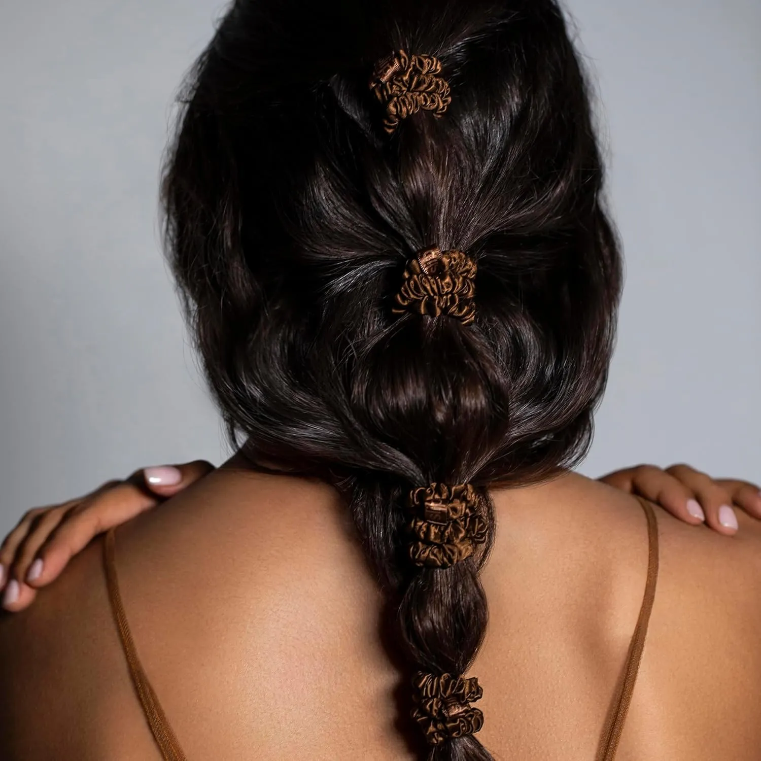 SLIP Amazon Exclusive Skinny Scrunchies: Anti-Crease, Anti-Breakage Slipsilk™ Design Protects Delicate Hair | Includes 3 Pure Silk Scrunchies, Basics
