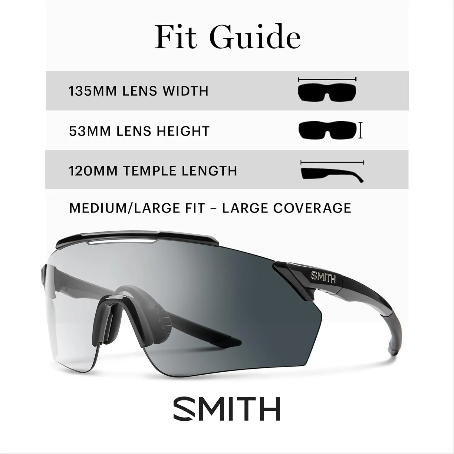SMITH Ruckus Sunglasses – Shield Lens Performance Sports Sunglasses for Running, Biking, MTB & More – For Men & Women