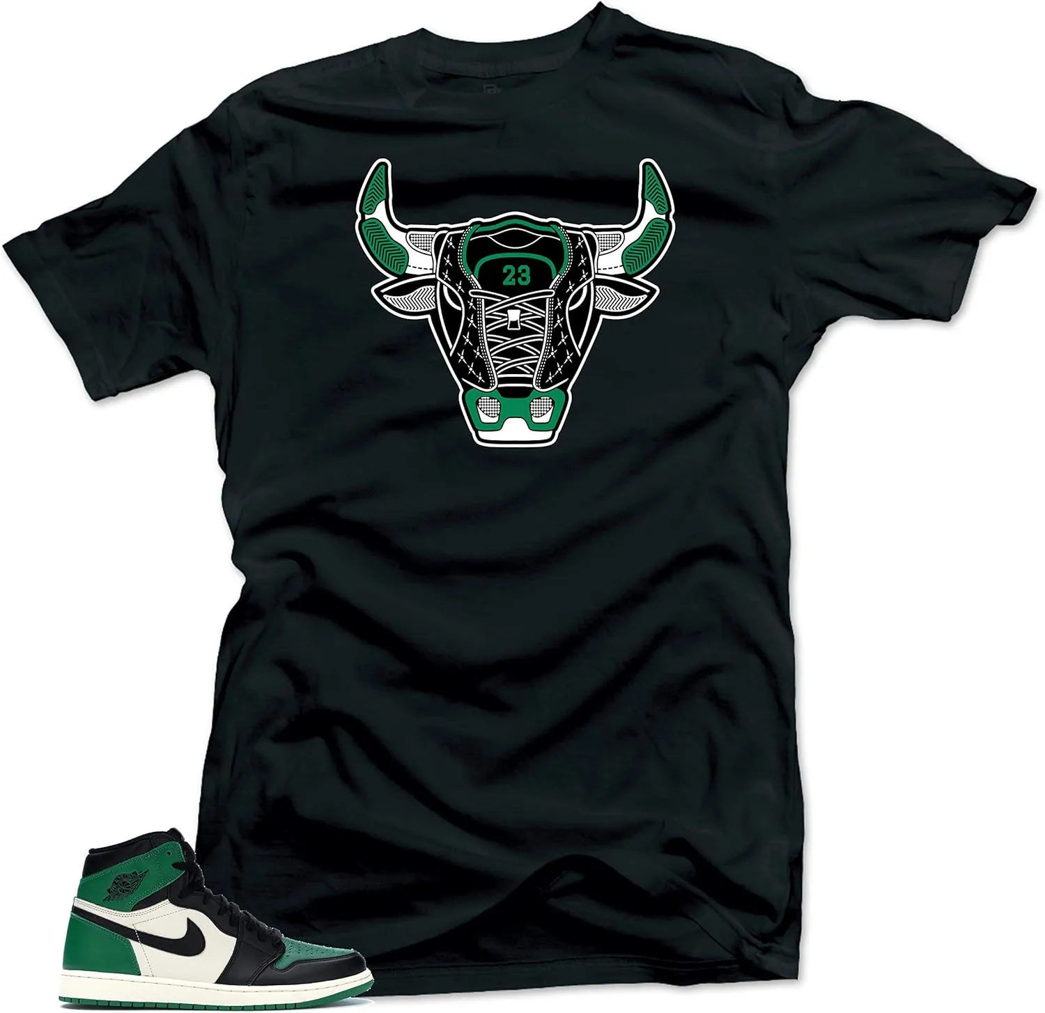 SNELOS Shirt to Match Jordan Retro 1 Pine Green 2020 Match Sneaker tee