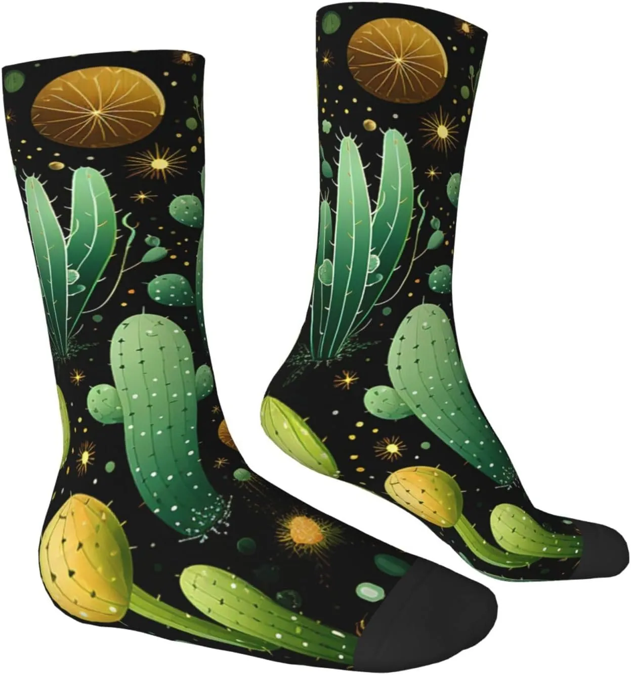 Socks for Women Men Many Cacti Boot Socks Breathable Warm Calf Socks for Hiking Work