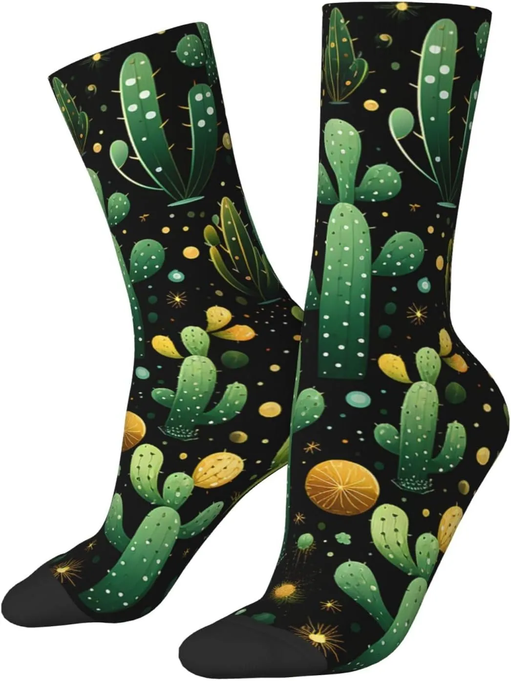 Socks for Women Men Many Cacti Boot Socks Breathable Warm Calf Socks for Hiking Work