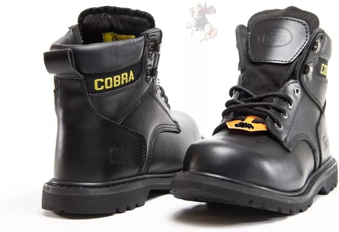 Soft Toe Work Boots for Men Cobra Boot, Men's Industrial & Construction Shoes, Comfortable, Non-slip Safety Shoes