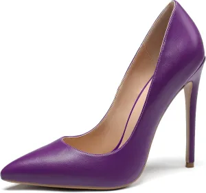 Soireelady Women's Pumps High Heel| Stiletto Heels Shoes |Slip on |Womens Elegant Dress Party Shoes 12CM 4.8 Inch